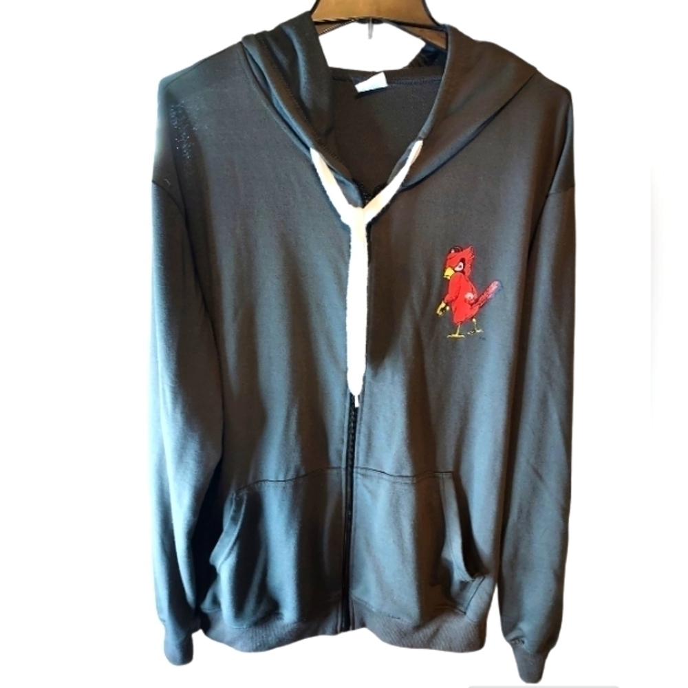 St Louis Cardinals hooded zip sweatshirt adult AT&T Logo